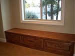 Stained Knotty Alder Bench Seat