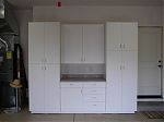 European White Melamine Garage Cabinets
